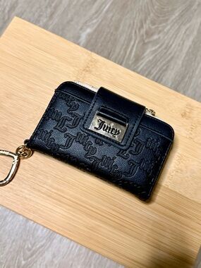 Juicy Couture - Tab Card Wallet - Black Faux Leather